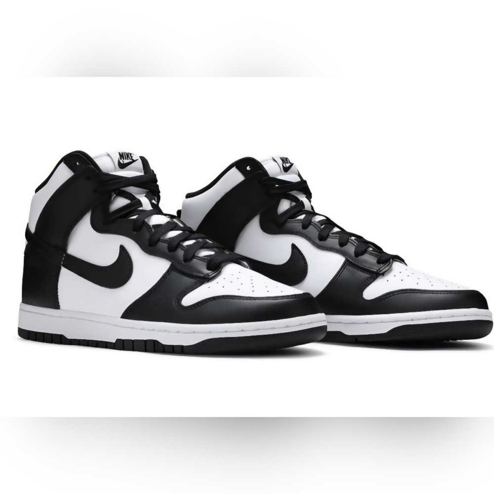 Nike Dunk High Retro Sneakers Black White ‘Panda' US Men's Size 10 - Picture 2 of 9